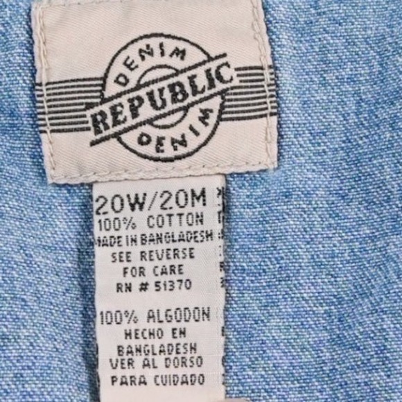 USA American Flag Embroidered Western Retro Biker Vest Women's XXL Pointed Hem - Picture 8 of 9